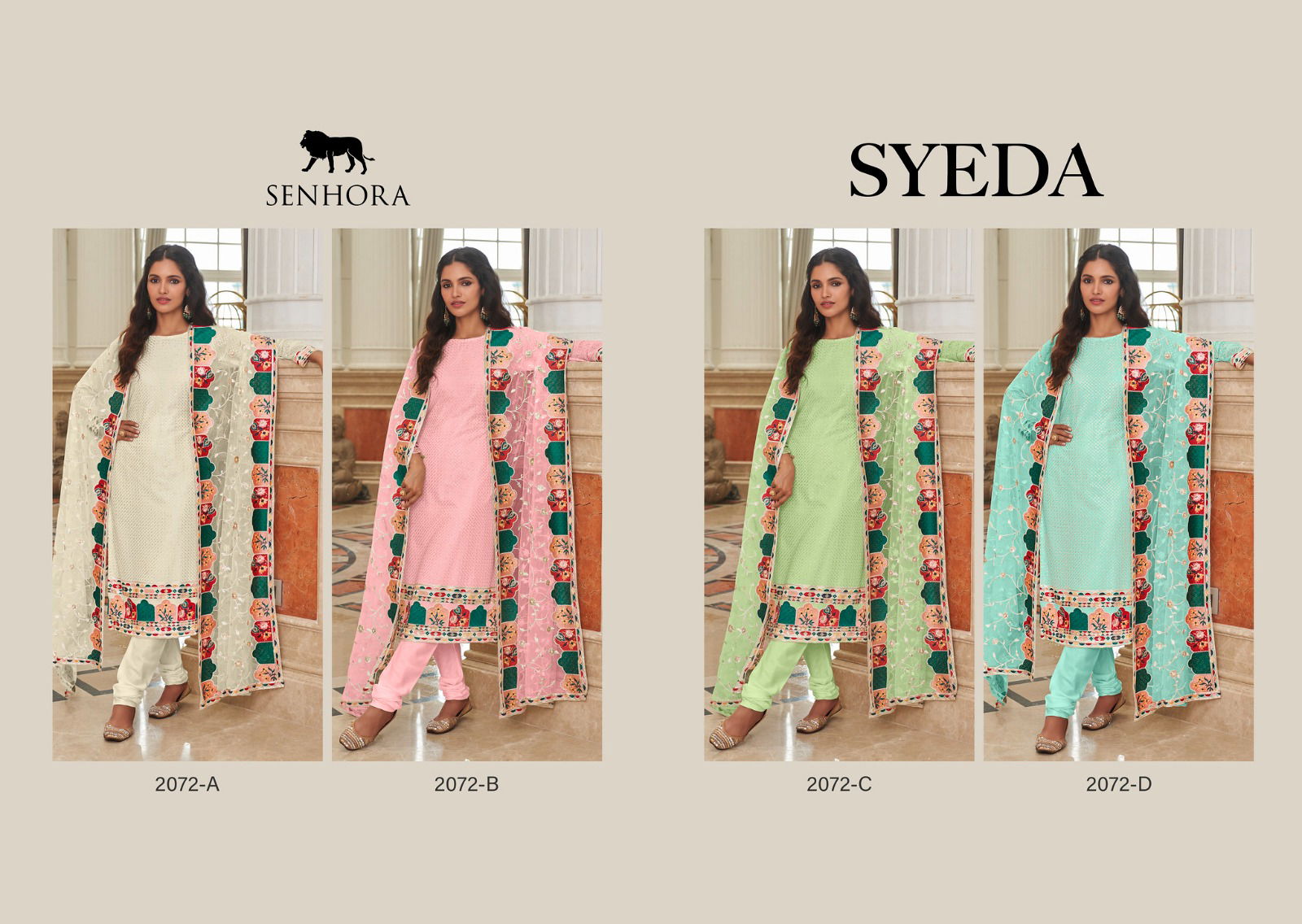 Syeda By Senhora 2072-A To D Wholesale Georgette Suits